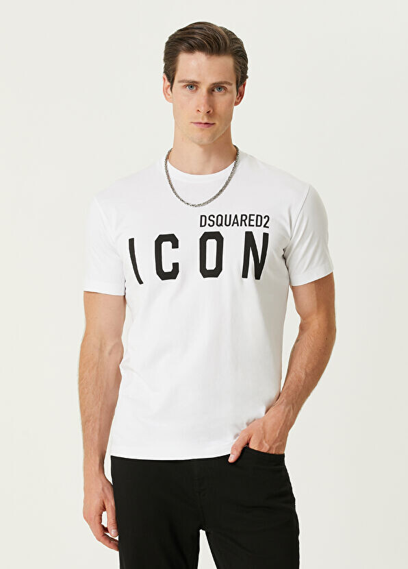 

Футболка с логотипом Icon Dsquared2, белый