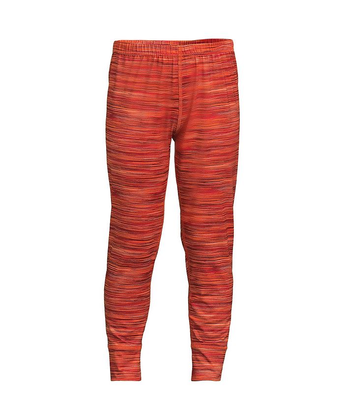 Длинное нижнее белье с термобазовым слоем для мальчиков, брюки из термомаски Lands' End, оранжевый