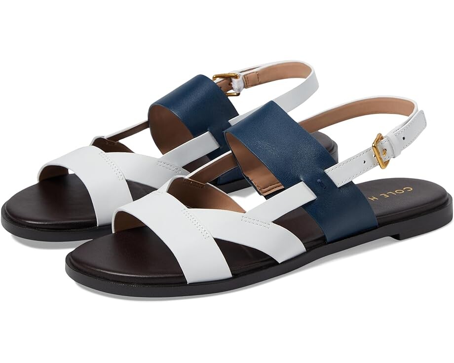 

Сандалии Cole Haan Fawn, цвет Blue Wing Teal/Dark Chocolate/White Leather