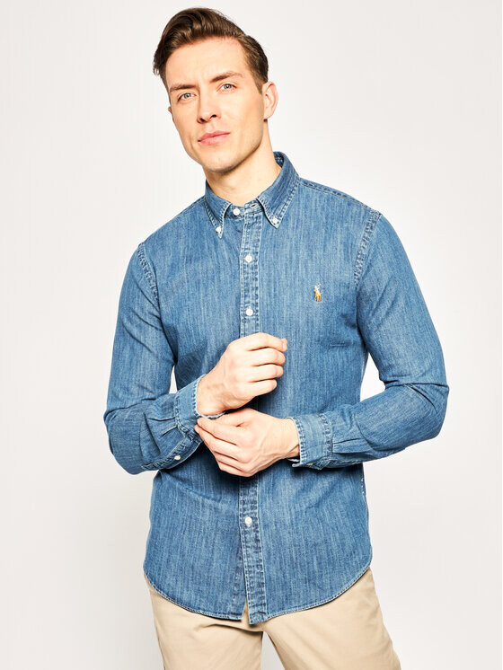 

Рубашка Polo Ralph Lauren, синий