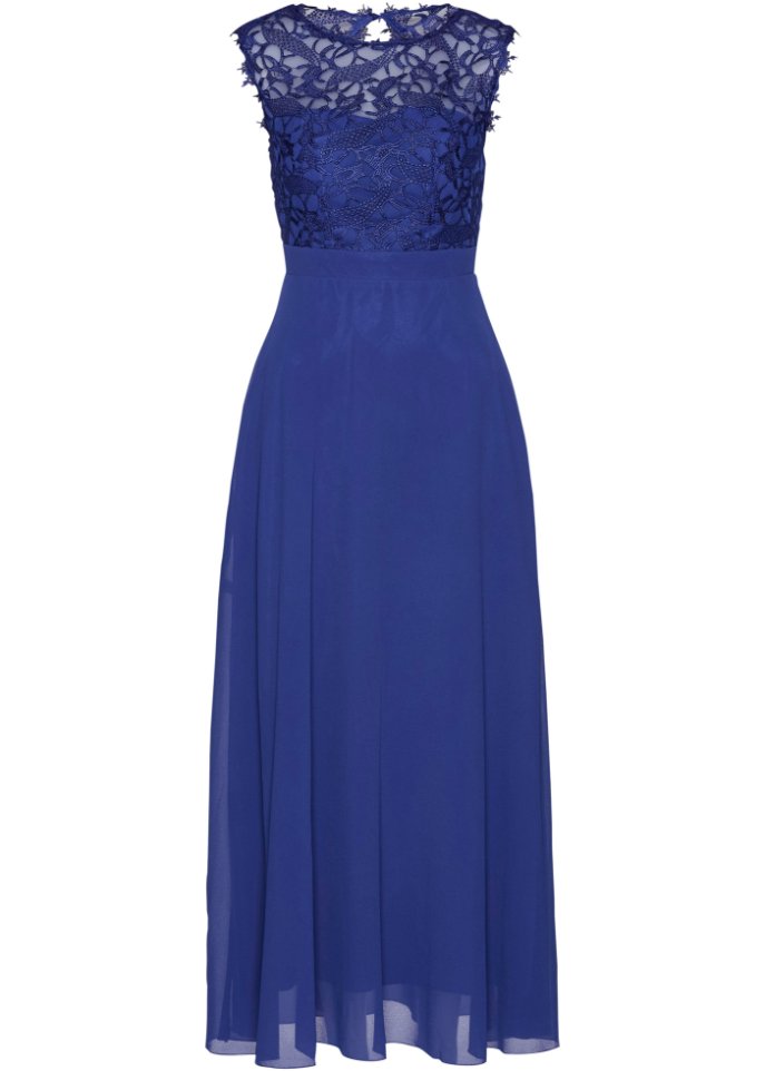 цена Вечернее платье макси с кружевом Bpc Selection, синий