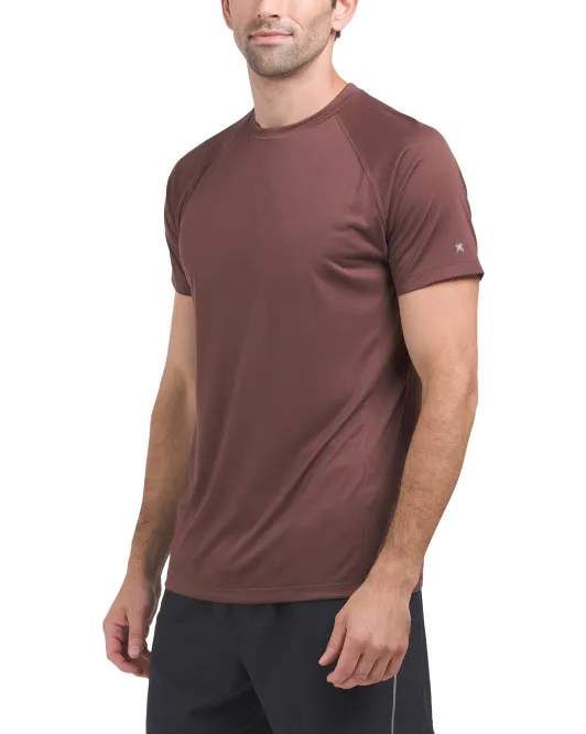 

Футболка Active с круглым вырезом из модала реглан Kenneth Cole, цвет Oxblood