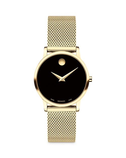 Музейные часы, 28 мм Movado, цвет Black классические музейные часы 33 мм movado цвет black