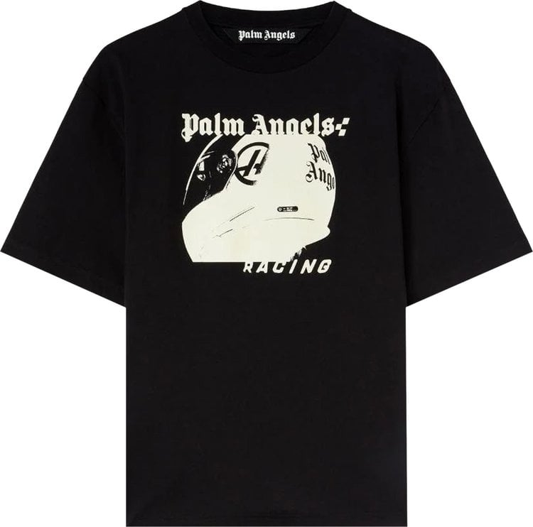 

Футболка Palm Angels PA Helmet Slim 'Black/White', черный