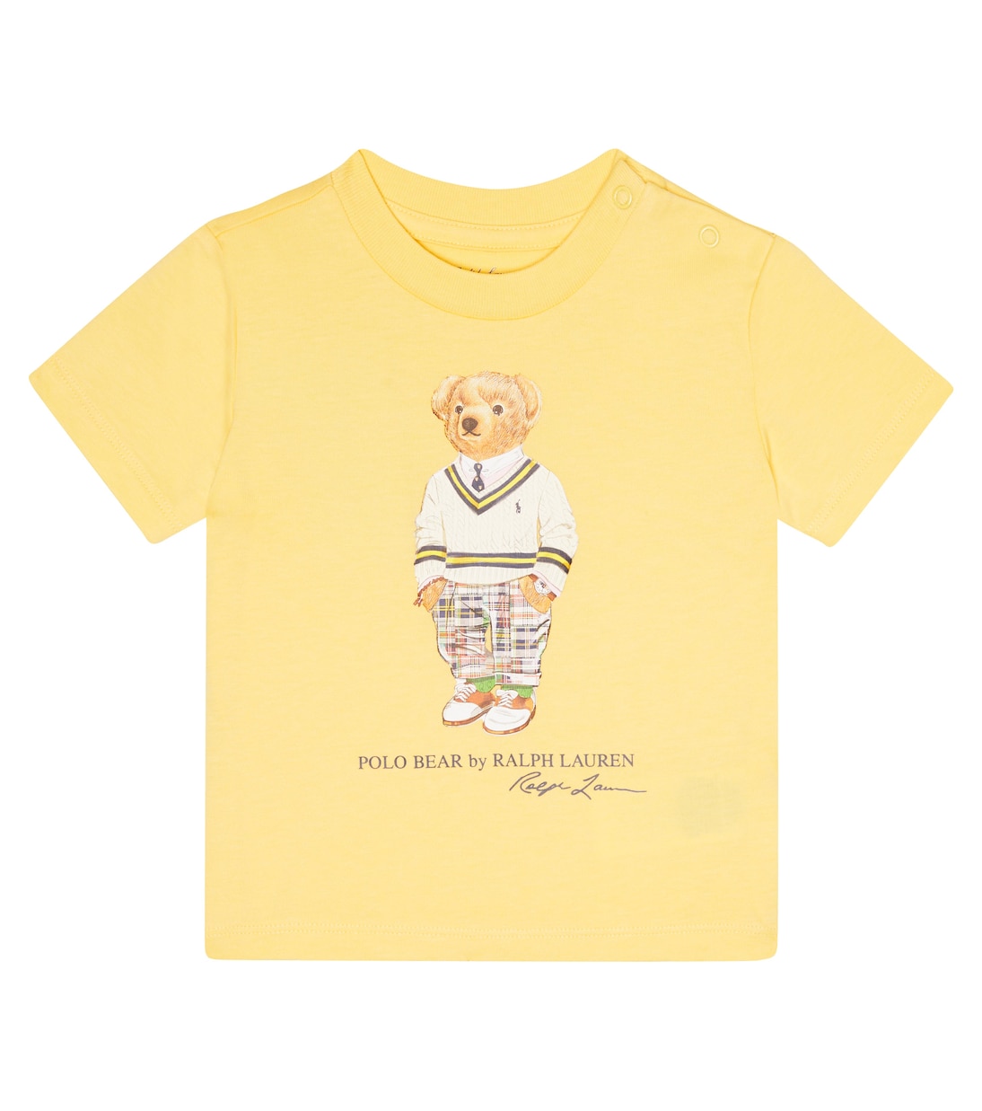 Футболка-поло baby bear из хлопкового джерси Polo Ralph Lauren Kids, желтый хлопковый свитер polo ralph lauren желтый