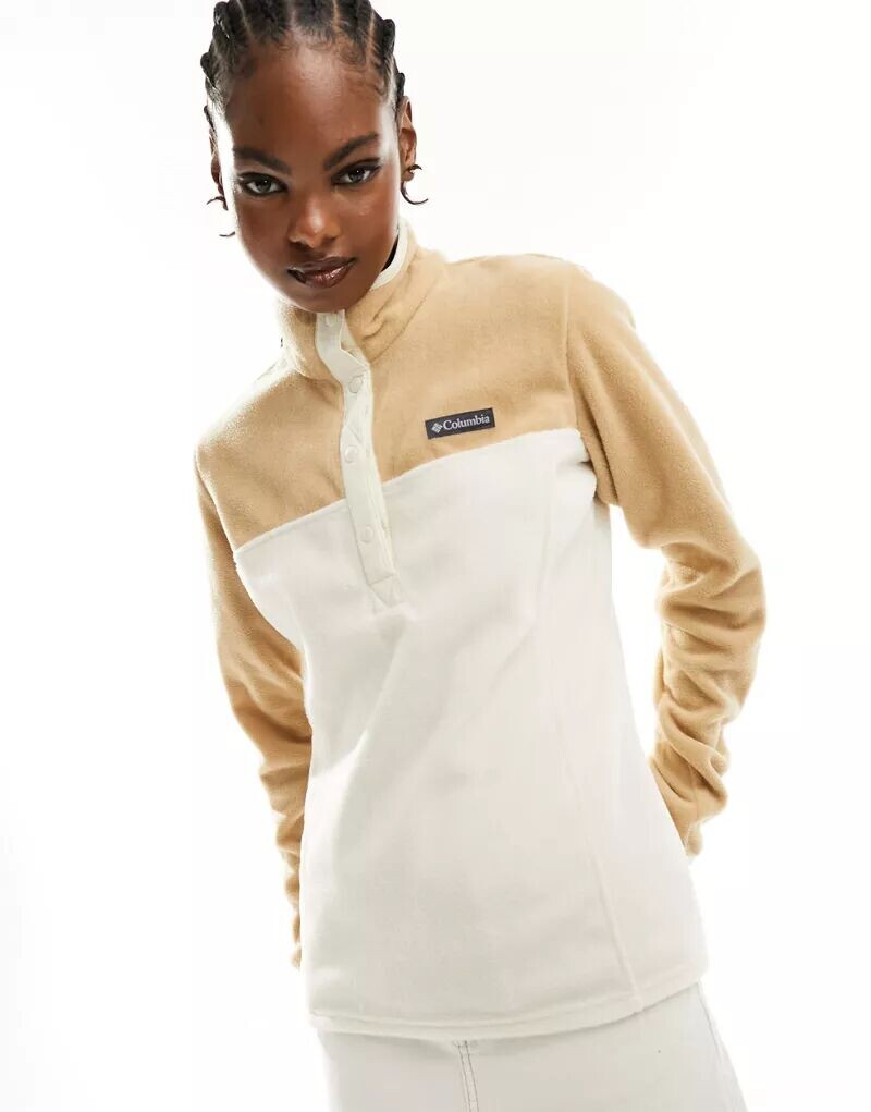 

Флисовый флис Columbia Benton Spring 1/2 кремово-коричневого цвета