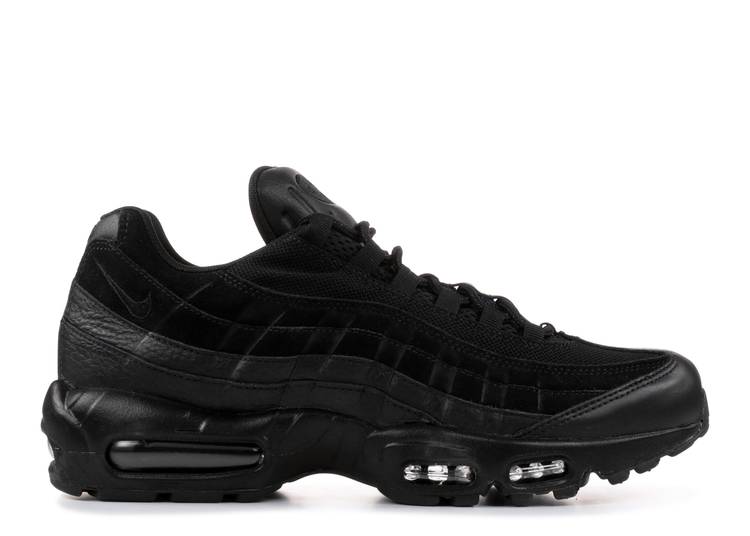 Nike air max 95 premium trainers in on sale black