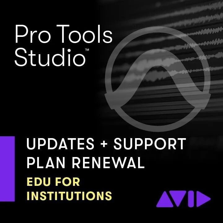 

Новое обновление бессрочной лицензии Avid Pro Tools Studio для образовательных учреждений (продолжение обновлений и поддержки в течение 1 года)