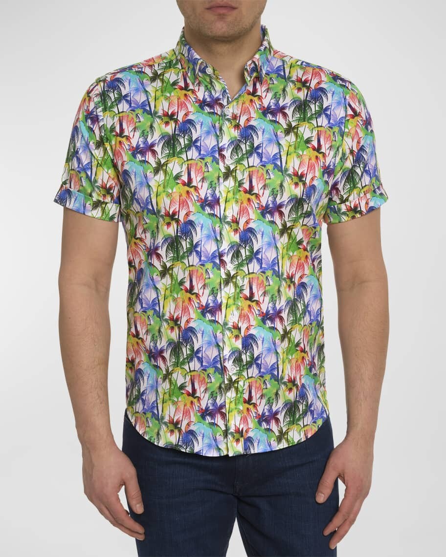 

Мужская рубашка с коротким рукавом Palm City Robert Graham