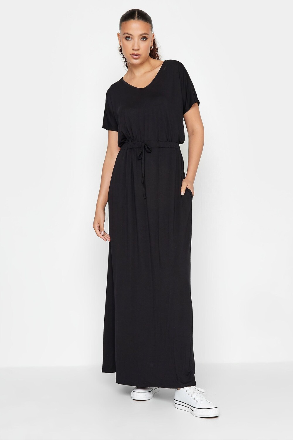

Платье макси с завязкой на талии Long Tall Sally, черный