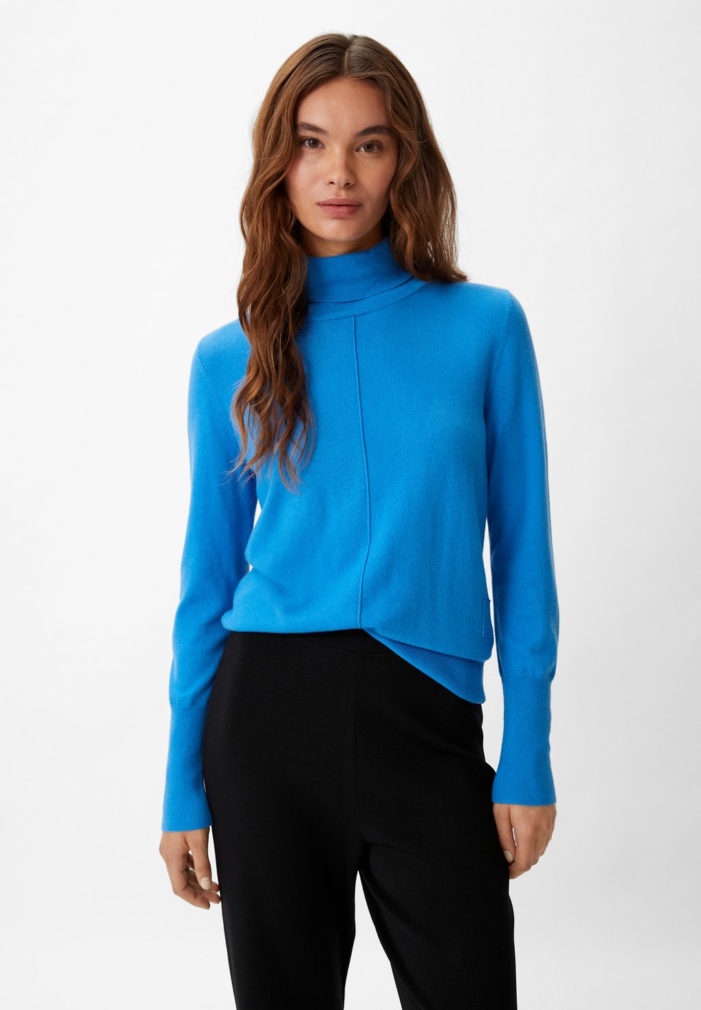 Вязаный свитер comma casual identity, цвет royalblau