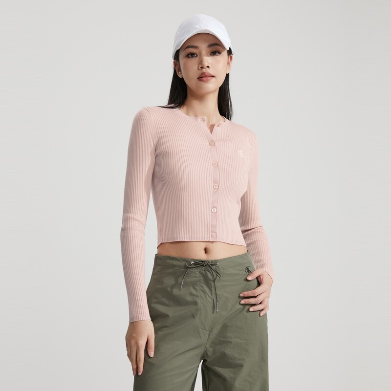 

Кардиган женский Calvin Klein Jeans с вышивкой, белый
