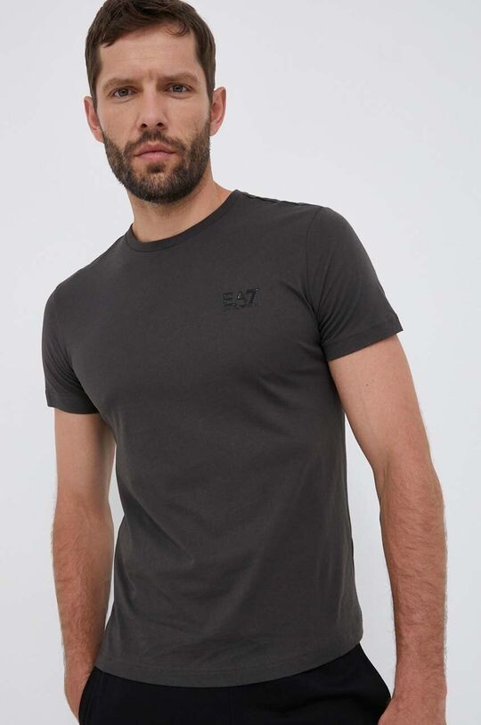

Хлопковая футболка 8NPT51.PJM9Z EA7 Emporio Armani, серый