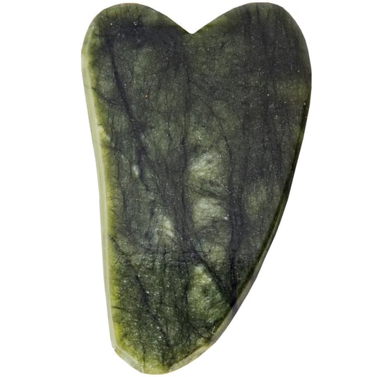 Зеленый камень Гуаша для массажа лица улучшает кровообращение, уменьшает морщины, ежедневно расслабляет, ухаживает., Gua sha
