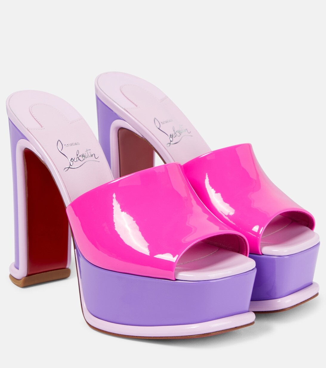 

Лакированные мюли Alta Amali Mule Alta Christian Louboutin, разноцветный