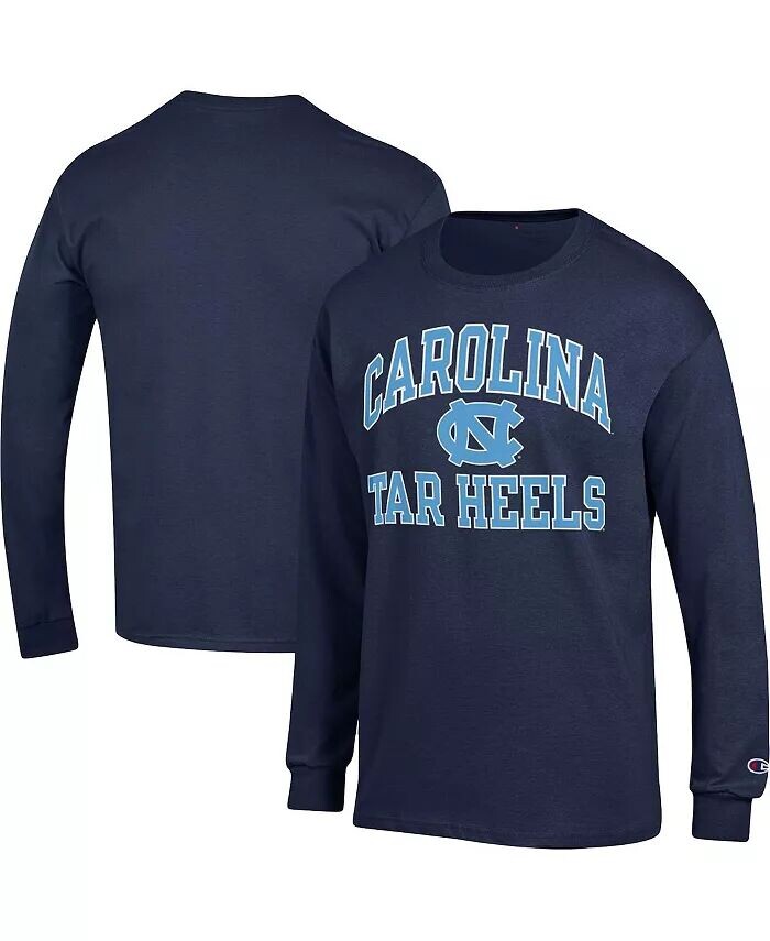 

Мужская темно-синяя футболка с длинным рукавом North Carolina Tar Heels High Motor Champion, синий