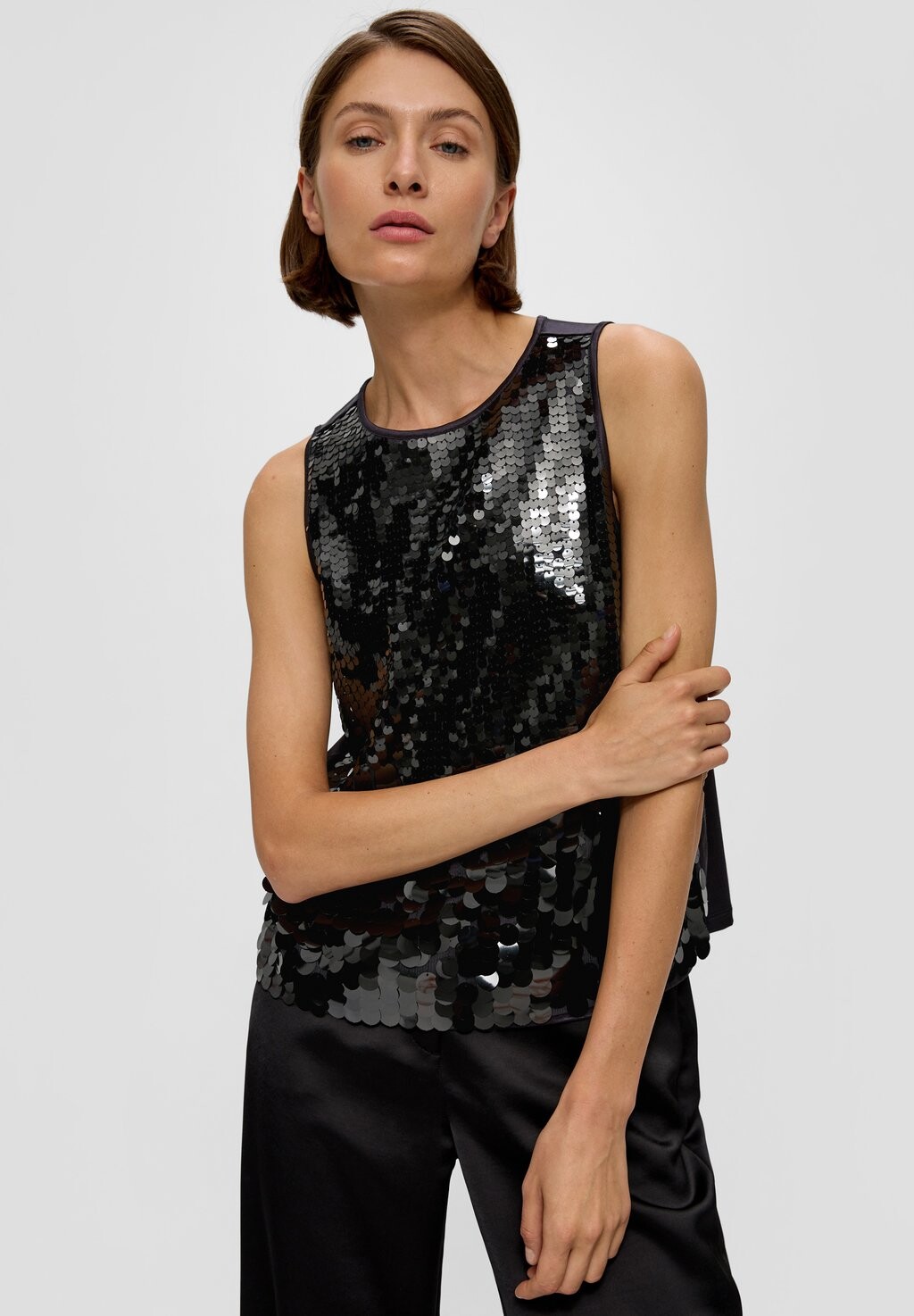 

Блузка PAILLETTES s.Oliver BLACK LABEL, цвет dunkelgrau