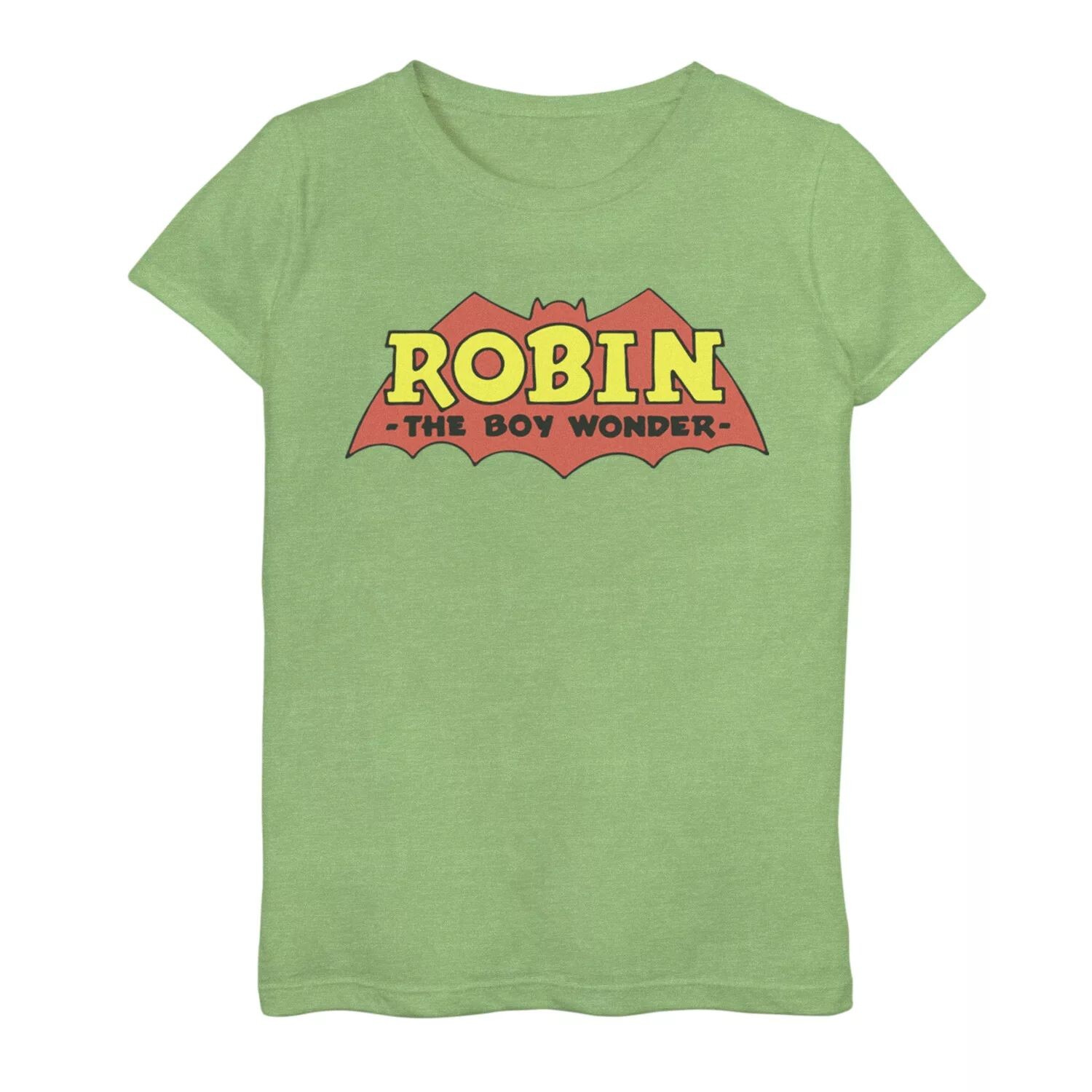

Классическая футболка с графическим логотипом и логотипом DC Comics Robin The Boy Wonder для девочек 7–16 лет DC Comics