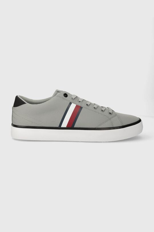 Кроссовки TH HI VULC LOW STRIPES MESH Tommy Hilfiger, серый кроссовки th hi vulc stripes mesh tommy hilfiger темно синий