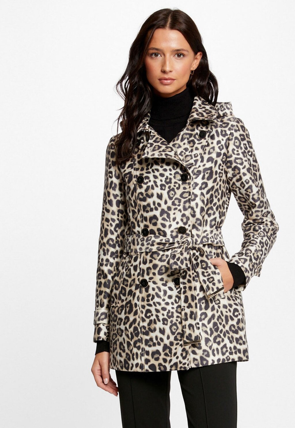 

Тренч BELTED LEOPARD Morgan, цвет multico