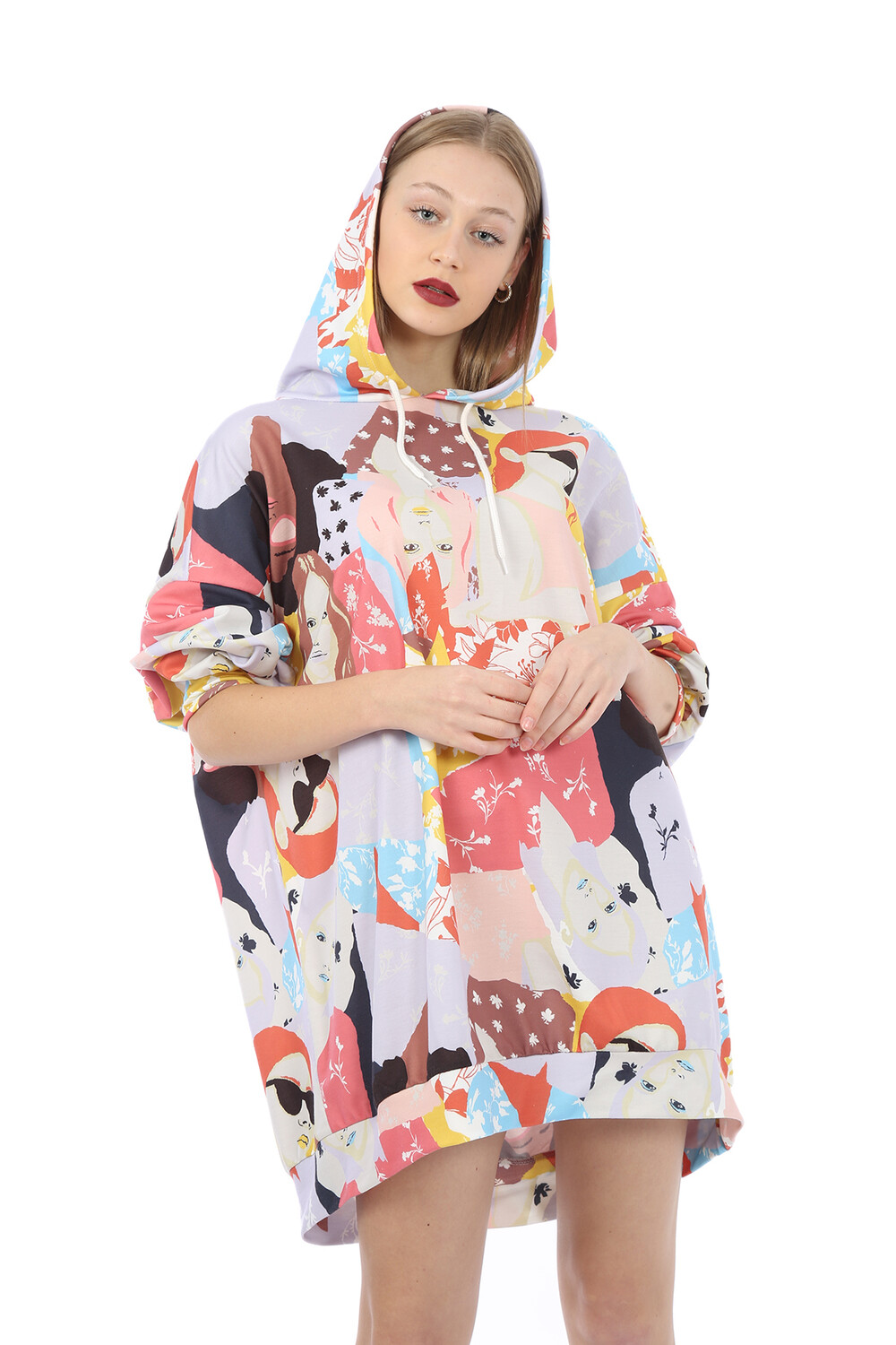 

Платье-толстовка Oversize – Лосось Bigdart, розовый