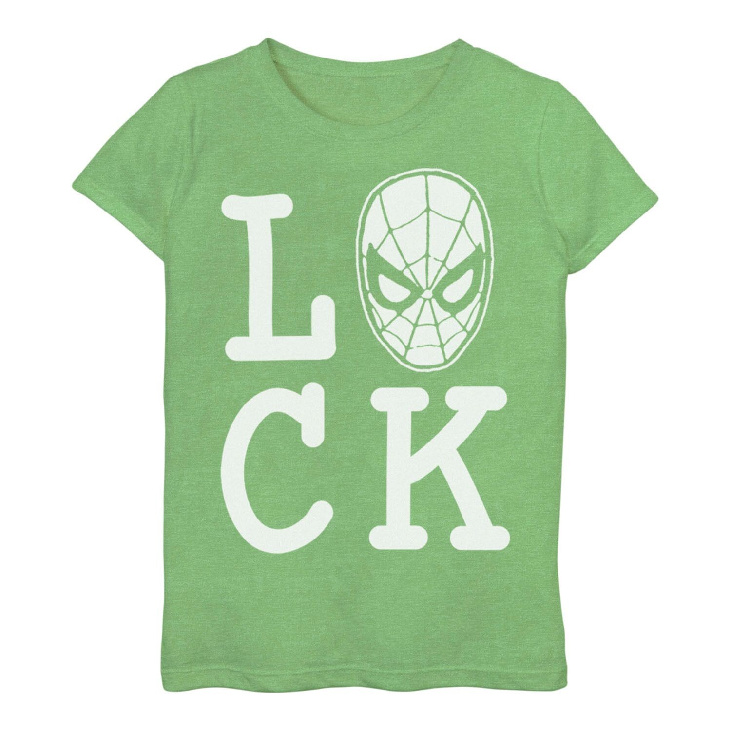 

Футболка Marvel Spider-Man «Luck» для девочек 3–16 лет ко Дню Святого Патрика Licensed Character