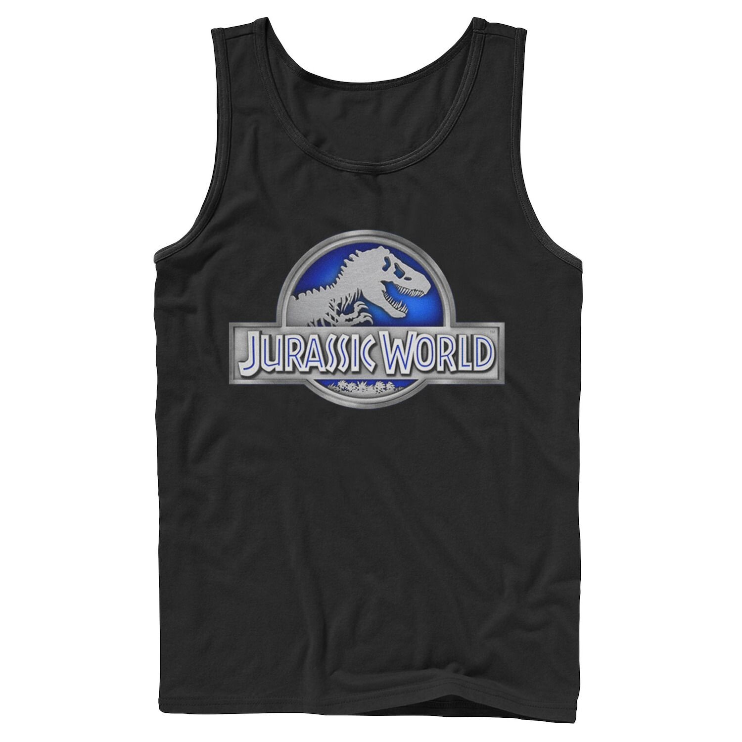 

Мужская классическая синяя майка Jurassic World с графическим логотипом Fossil Licensed Character