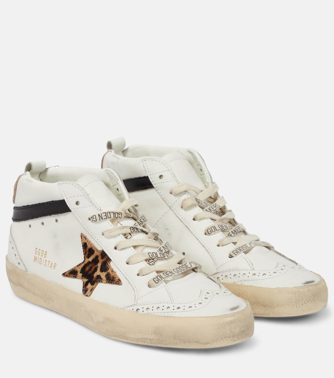 

Кроссовки Mid Star из замши и кожи Golden Goose, белый