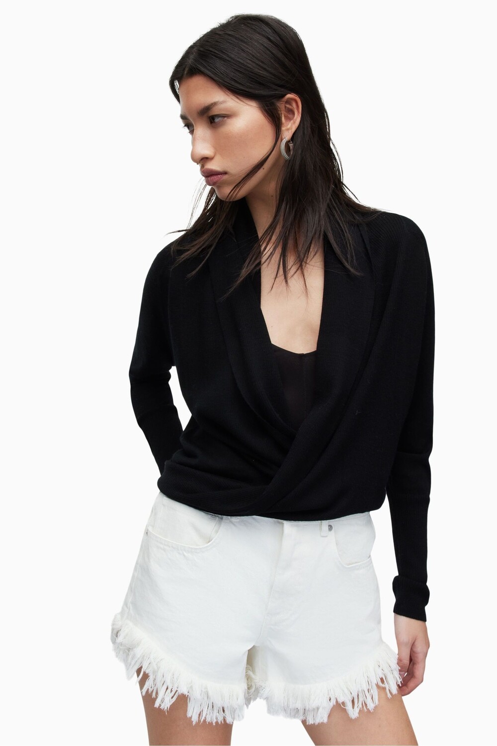 

Черный кардиган AllSaints Wasson Pirate All Saints, черный