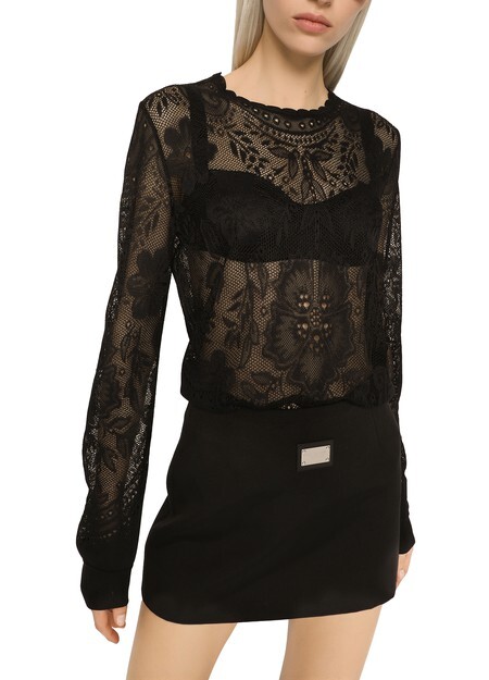 

Короткая османская юбка Dolce & Gabbana, черный