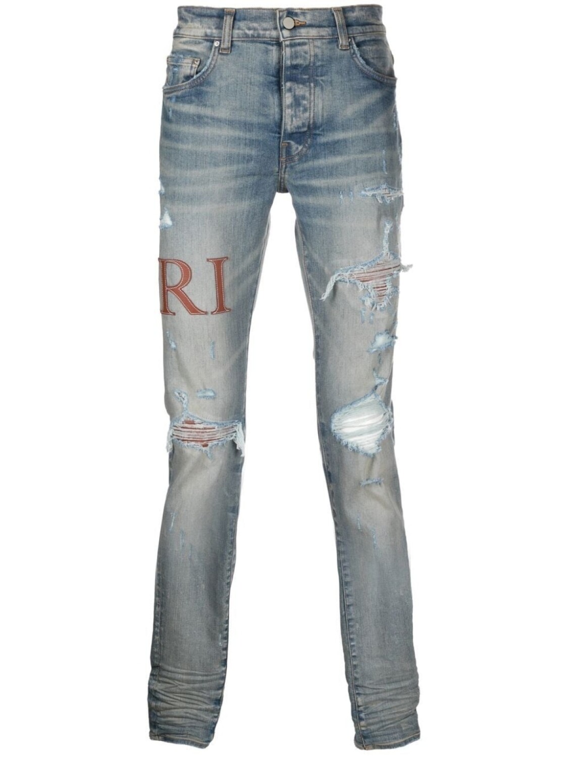 

Джинсы скинни с логотипом AMIRI, синий