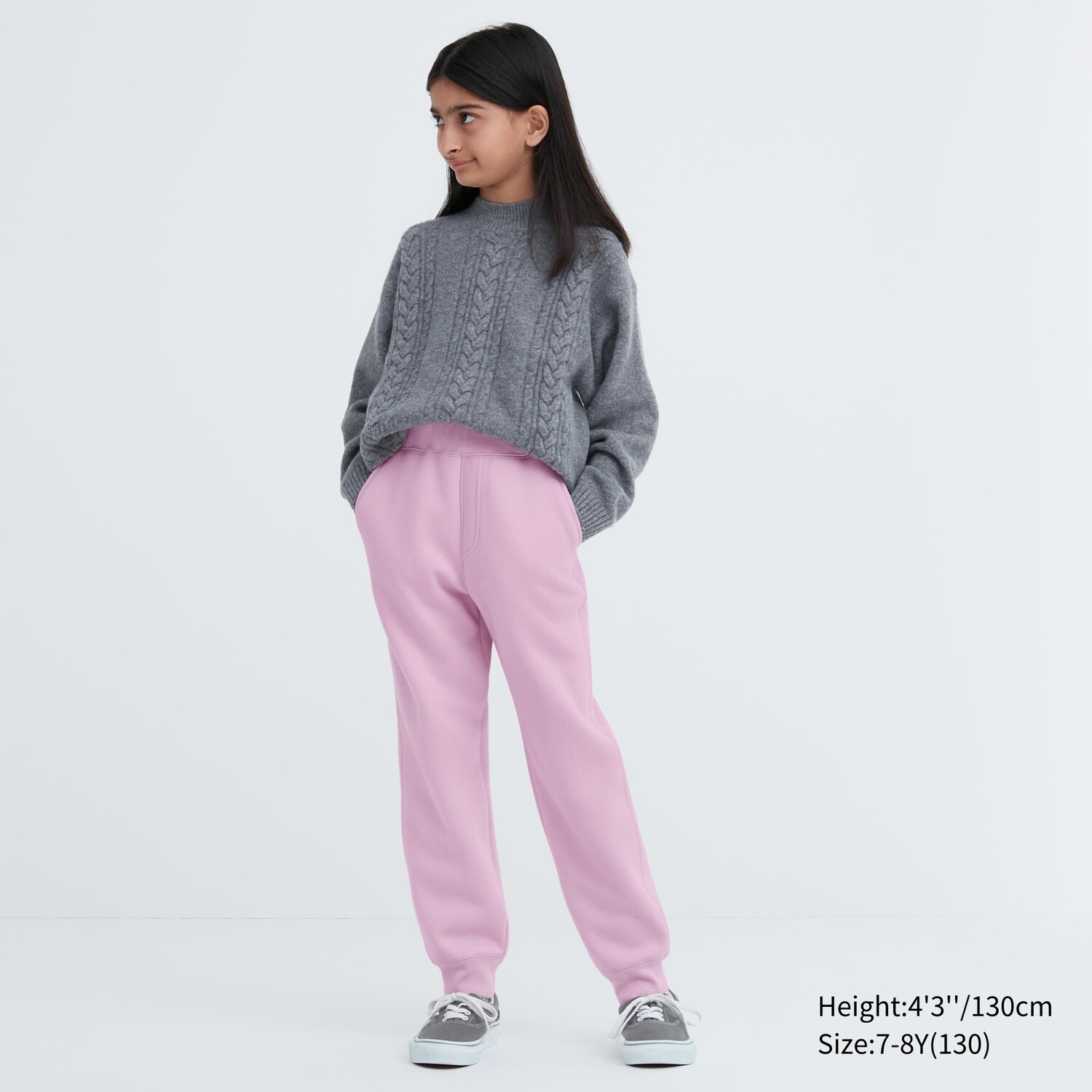

Брюки Uniqlo детские на подкладке, розовый