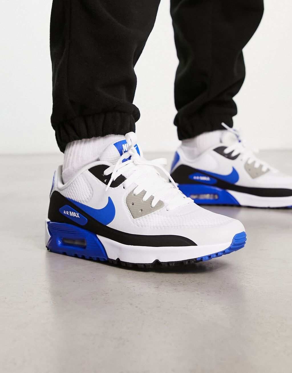 

Nike Golf Air Max 90 бело-синего цвета