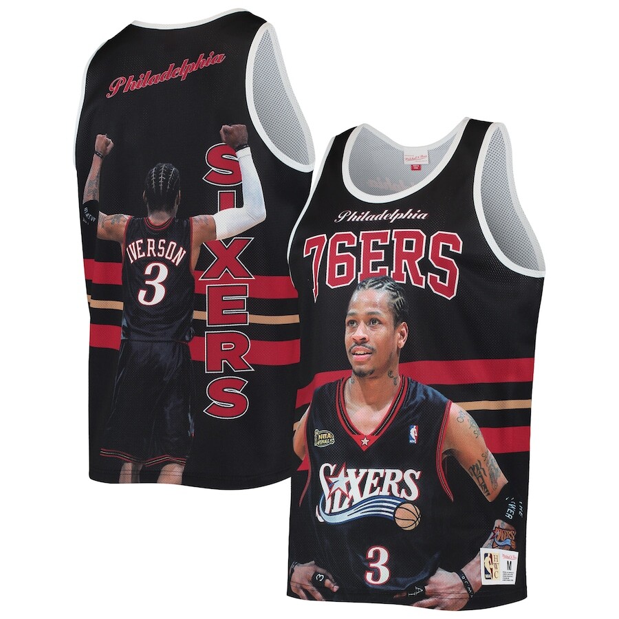 

Майка Mitchell & Ness Philadelphia 76Ers, черный