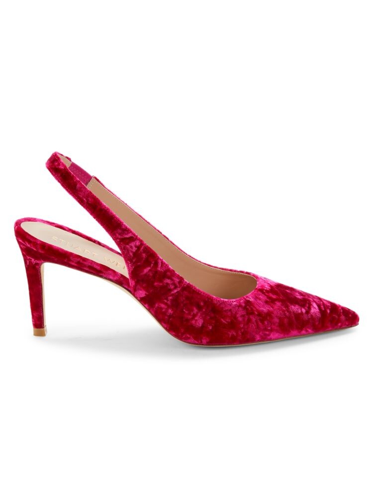 

Бархатные туфли Stuart Weitzman, красный