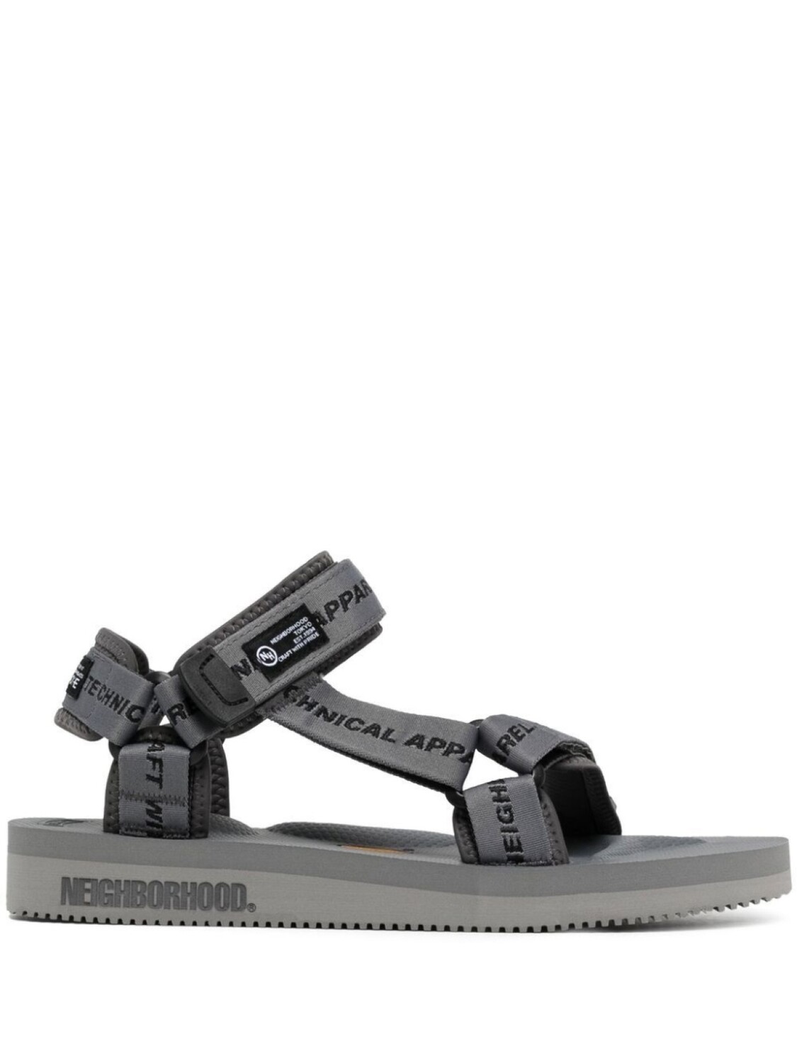 

Suicoke сандалии с логотипом из коллаборации с Neighborhood, серый