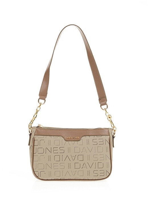 

Норковая женская сумка через плечо на молнии David Jones