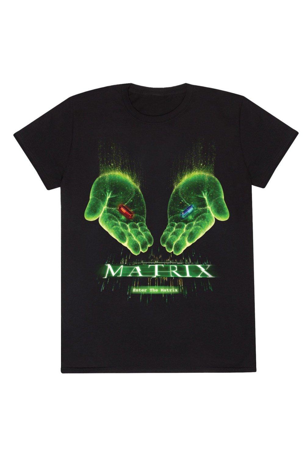 цена Введите футболку The Matrix, черный