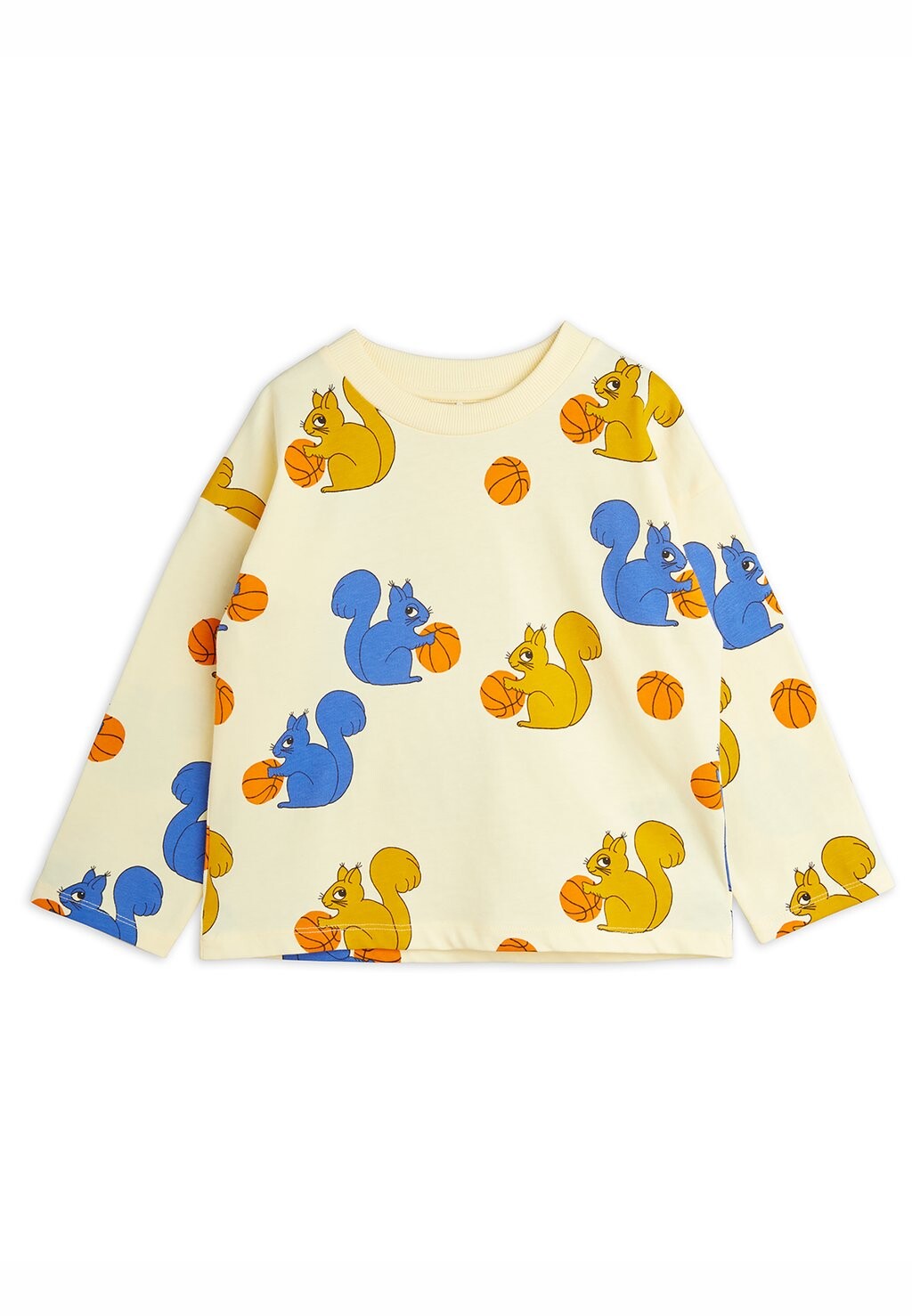 

Футболка с длинным рукавом Squirrels Tee Unisex Mini Rodini, цвет yellow/blue
