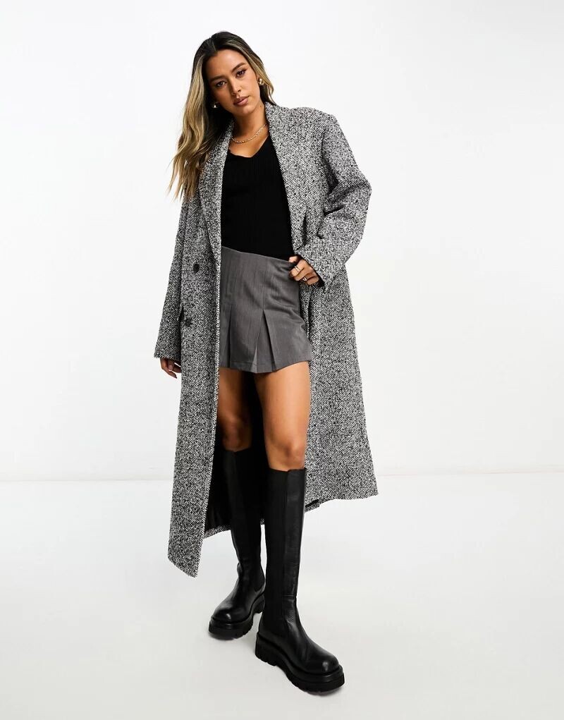 

Черно-белое пальто для папы ASOS