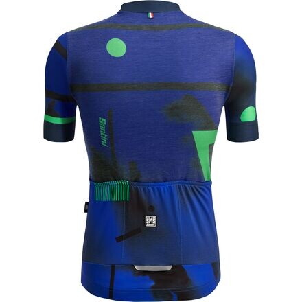 

Джерси с короткими рукавами Delta Berg мужские Santini, цвет Blu Nautica