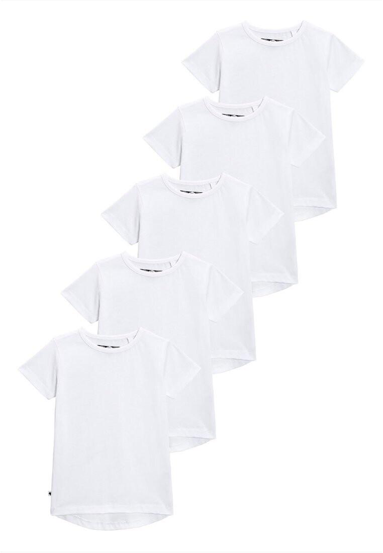 

Футболка базовая SHORT SLEEVE T-SHIRTS 5 PACK Next, цвет white