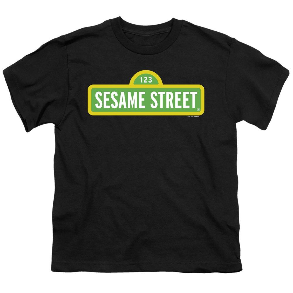Детская футболка с логотипом «Улицы Сезам» Sesame Street, черный мягкая игрушка улица сезам зои sesame street zoe 32 см
