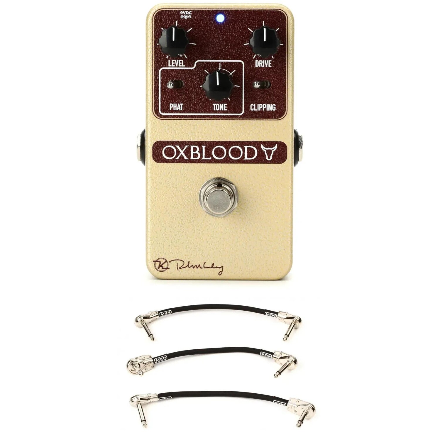 

Педаль Overdrive Keeley Oxblood с 3 соединительными кабелями