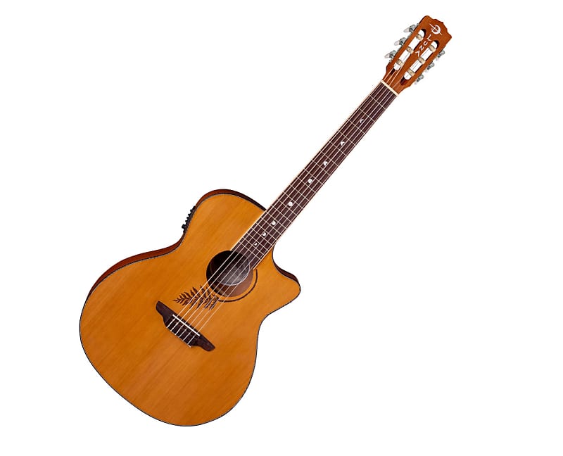 цена Акустическая гитара Luna Woodland Cedar Nylon A/E