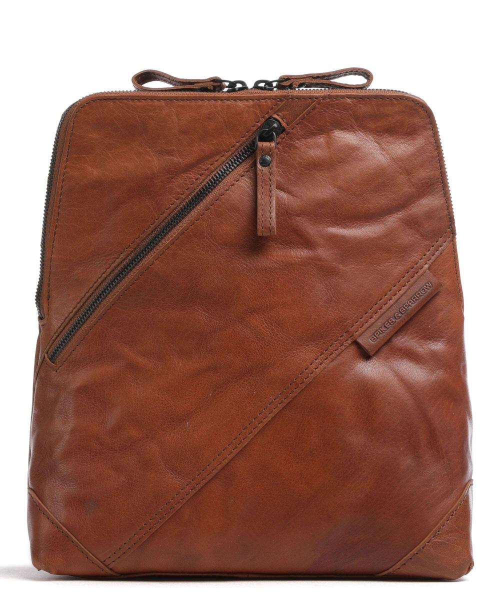 Рюкзак Bronco 12 дюймов из мелкозернистой кожи Spikes & Sparrow, коричневый