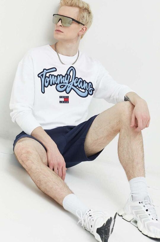 

Хлопковая толстовка Tommy Jeans, белый