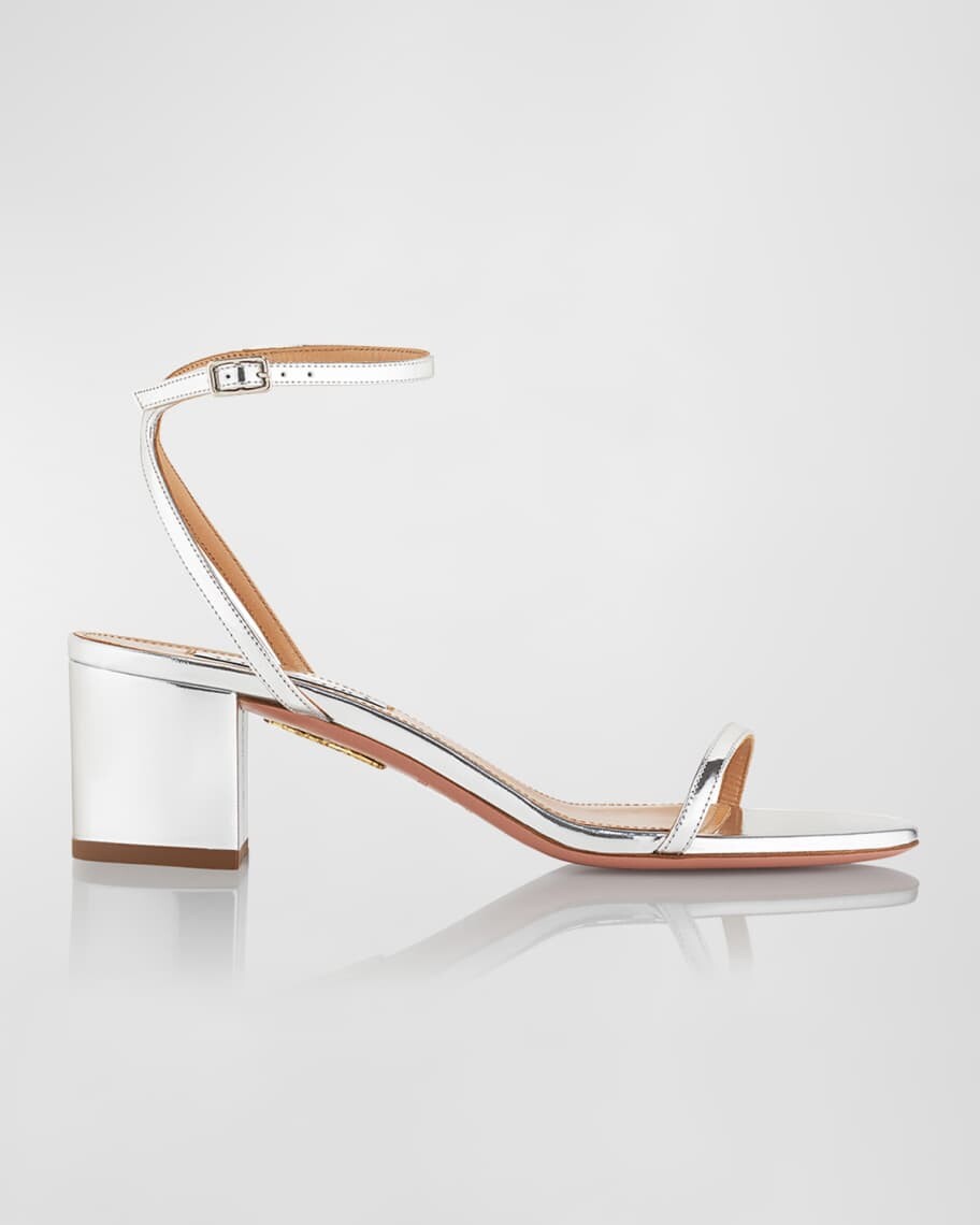 

Металлические сандалии Olie с ремешком на щиколотке Aquazzura