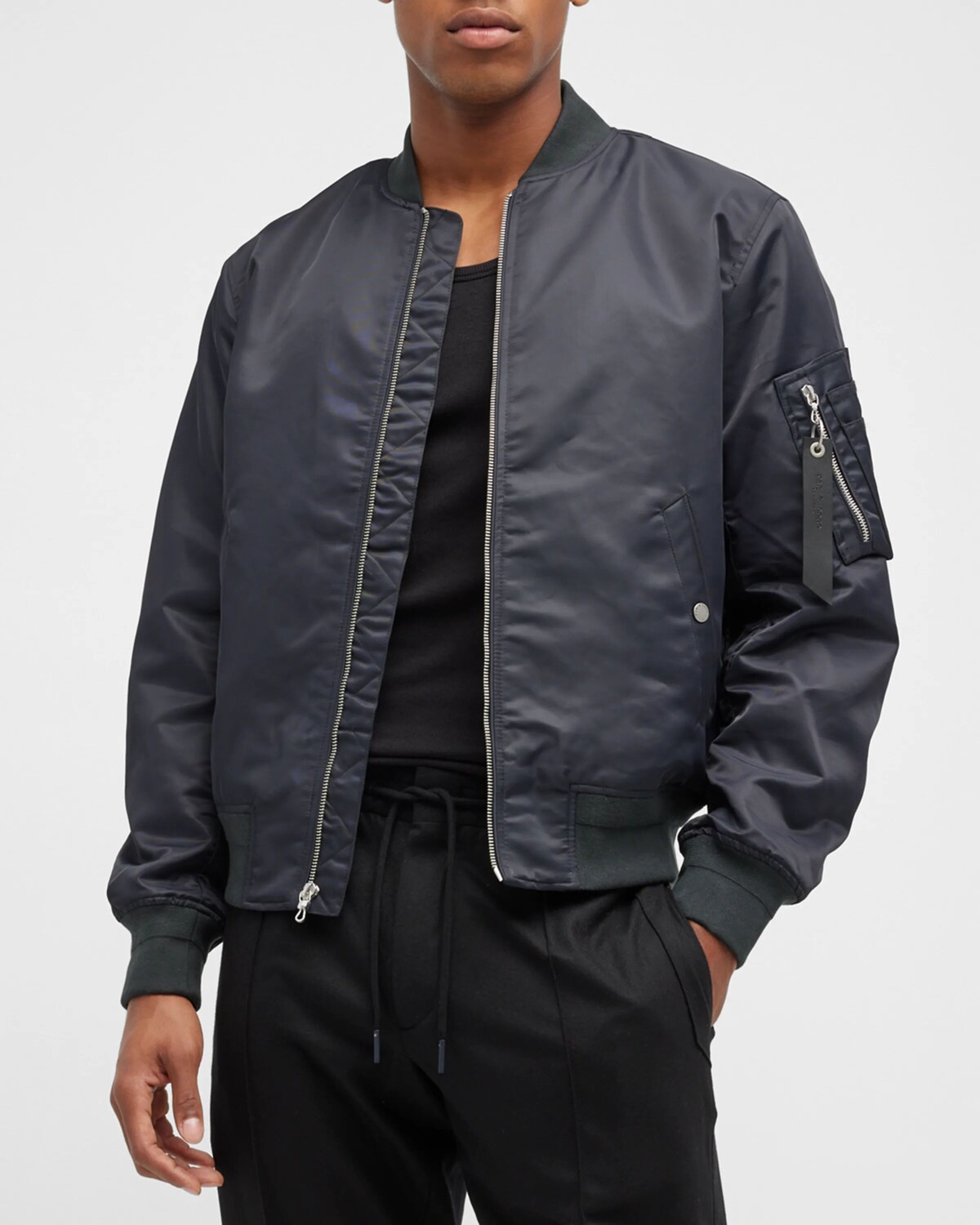 

Мужской нейлоновый бомбер Manston Rag & Bone, цвет Black