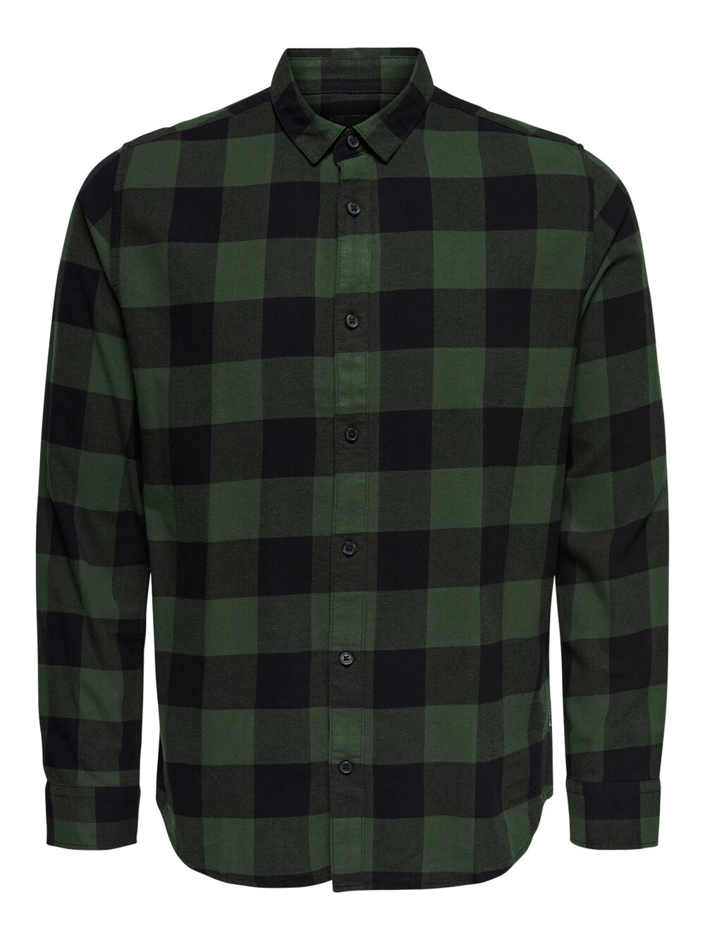 Рубашка узкого кроя на пуговицах Only & Sons Gudmund, темно-зеленый